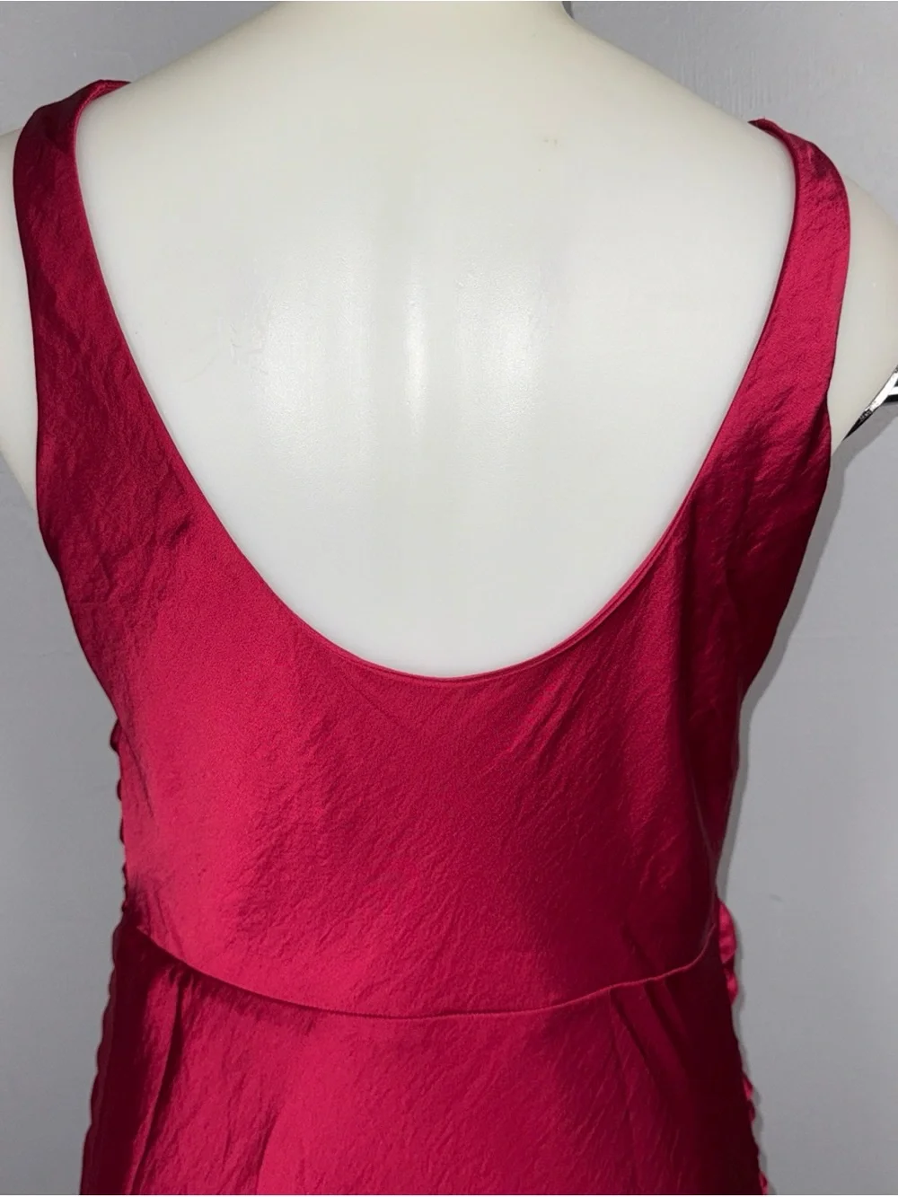 Abercrombie & Fitch Cowl Neck Draped Maxi Dress Women’s Petite Medium Pink Berry